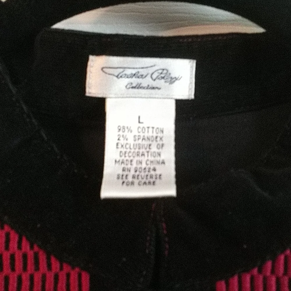 Tasha Polizzi Black Velvet Jacket w Embroidery - Picture 3 of 11